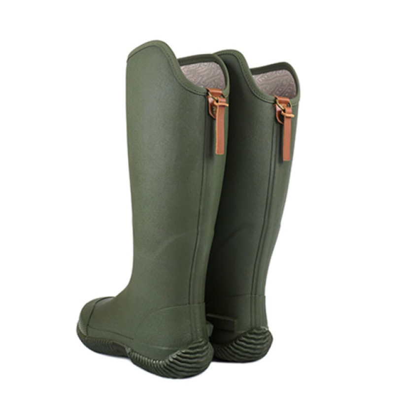 Wholesale  Green Women Rain Boots Hot Sale Rubber Boots Waterproof   Wellies Costom For Ladies