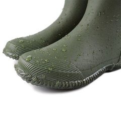 Wholesale  Green Women Rain Boots Hot Sale Rubber Boots Waterproof   Wellies Costom For Ladies