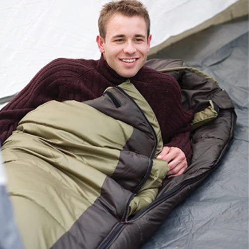 Inflatable Warm Mummy Cold-Weather Camping Adults Sleeping Bag Customized Wholesale