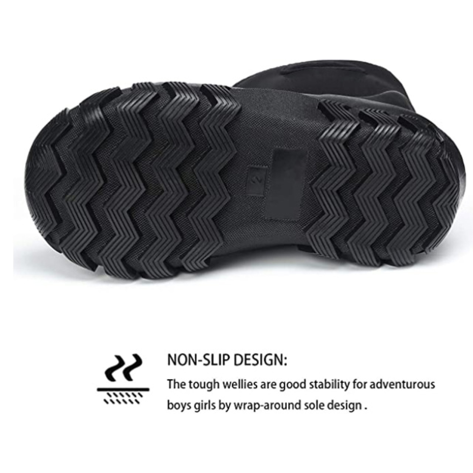 Waterproof Outdoor Customized Neoprene Rubber Kids Winter Snow Rain Boots with Warm Soft Lining Wholesale