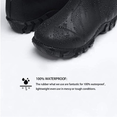 Waterproof Outdoor Customized Neoprene Rubber Kids Winter Snow Rain Boots with Warm Soft Lining Wholesale