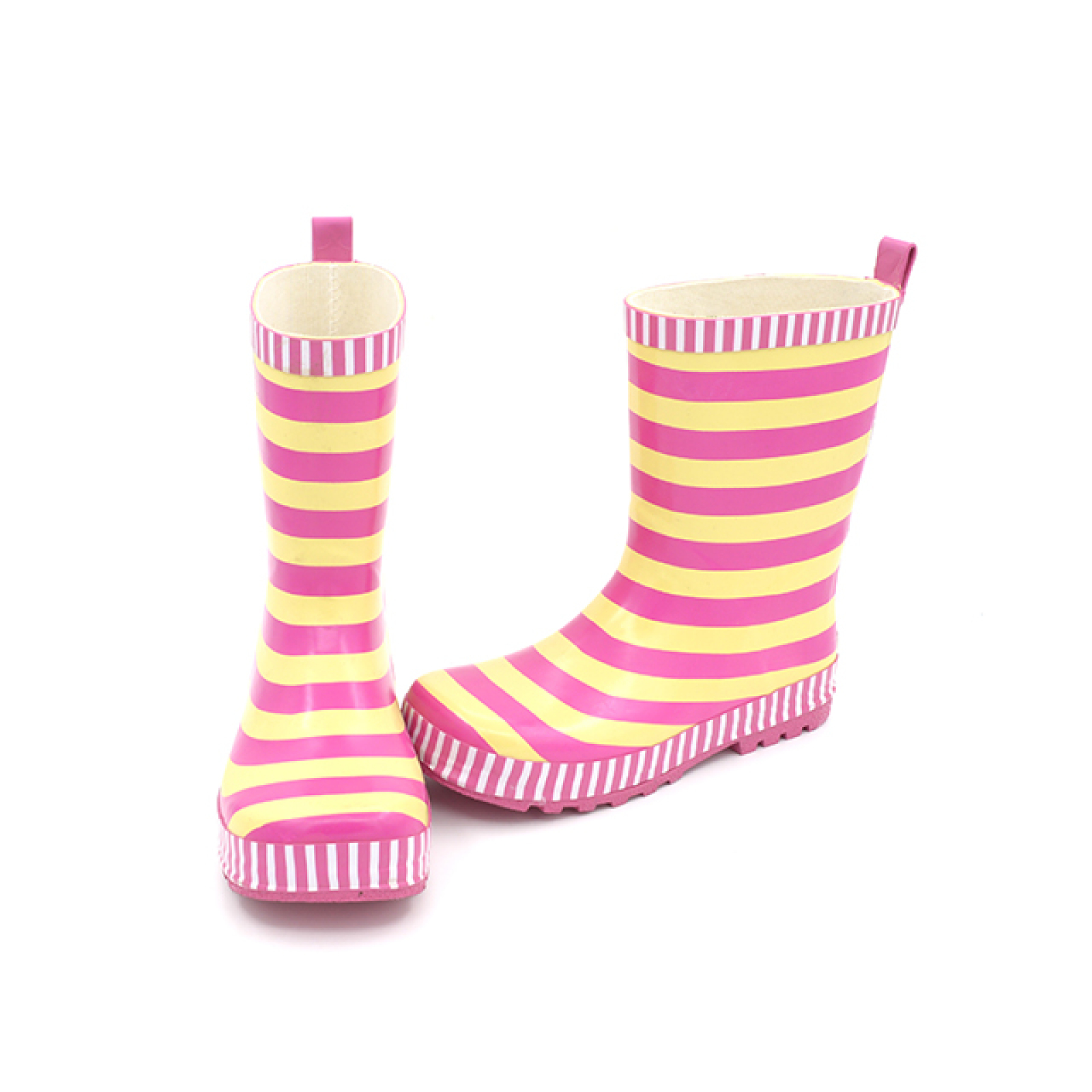 Waterproof Natural Rubber Boots for Children Kids  Rain Wellies with Printing