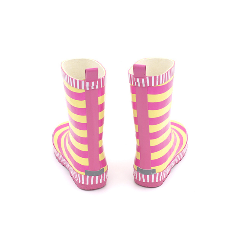 Waterproof Natural Rubber Boots for Children Kids  Rain Wellies with Printing