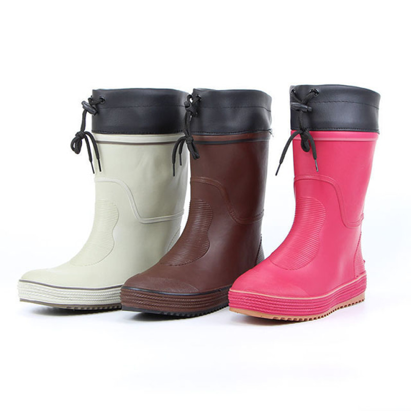 High Quality Waterproof Women Work Shoes   Rain Boots Hot Sale Rubber Boots