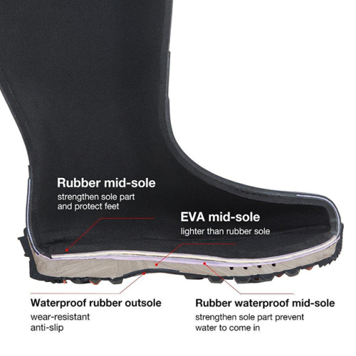 Wholesale Outdoor Mens Farming and Hunting Boot Waterproof Insulated Neoprene Boot
