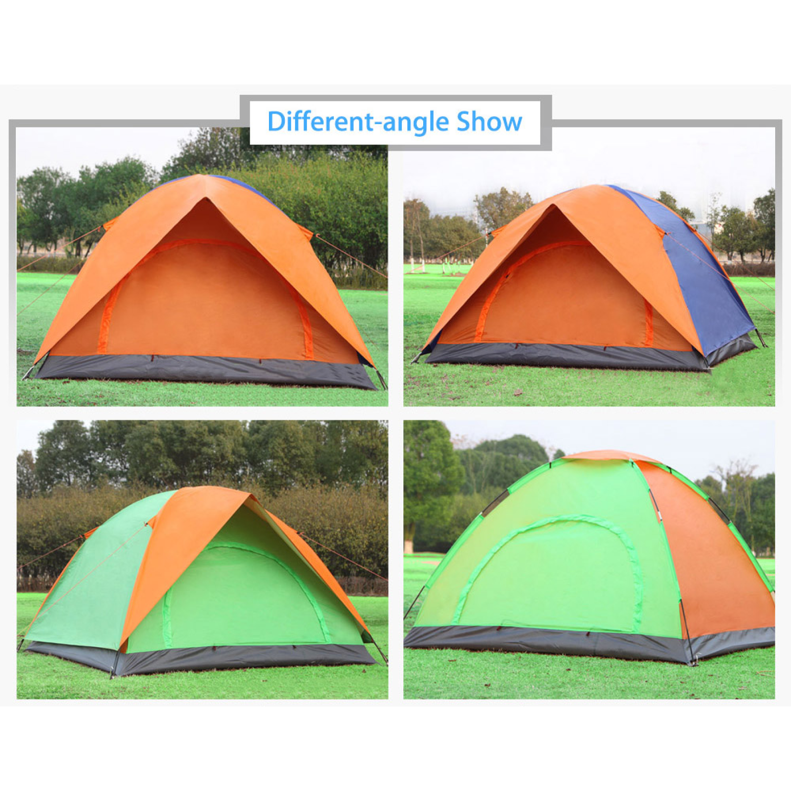 Waterproof Doouble Layer Family Tent,Automatic Outdoor Tent,4 Man Tent Supplier