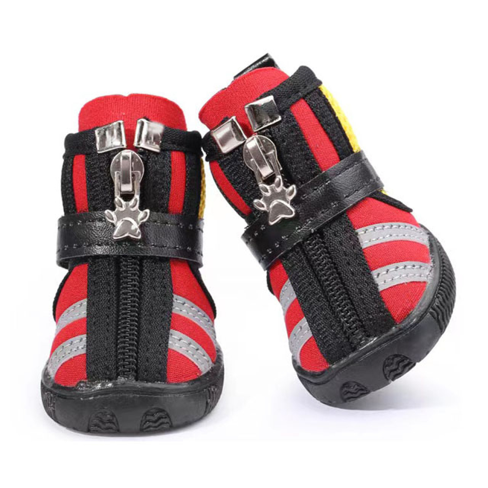 Pet Dog Waterproof Shoes Dog Windproof Rain Boots for Medium Large Dogs with Anti-Slip Sole