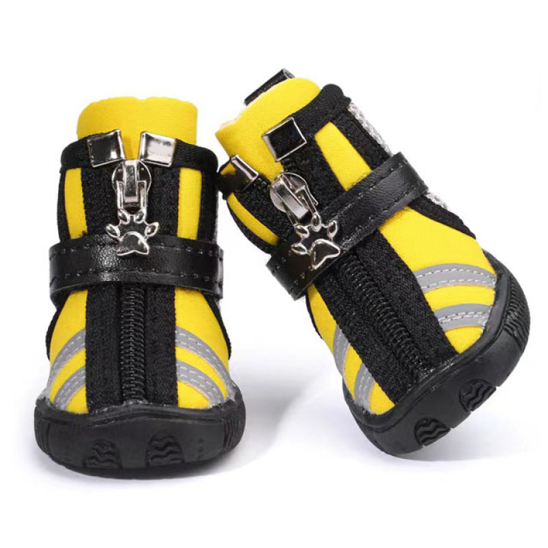 Pet Dog Waterproof Shoes Dog Windproof Rain Boots for Medium Large Dogs with Anti-Slip Sole