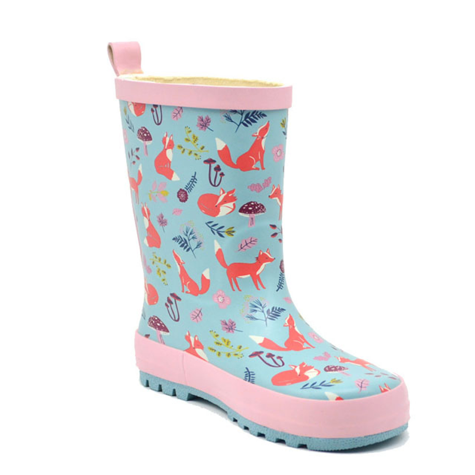 Fashion Design Custom Kids Rain Boots Waterproof Portable Rubber Rain Boots Skid-proof Wellies