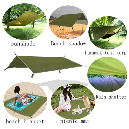 UV 50+ Waterproof Sun shade Sail Canopy Fabric Tarp Rain Fly