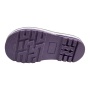Purple Anti-Slip Kids Rubber Rain Boots Customized Logo Gumboots Waterproof Wellies