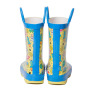Hot Sale Natural Rubber Boots With Full Prints Kids Wellies Waterproof Children Rain Boots with Handles