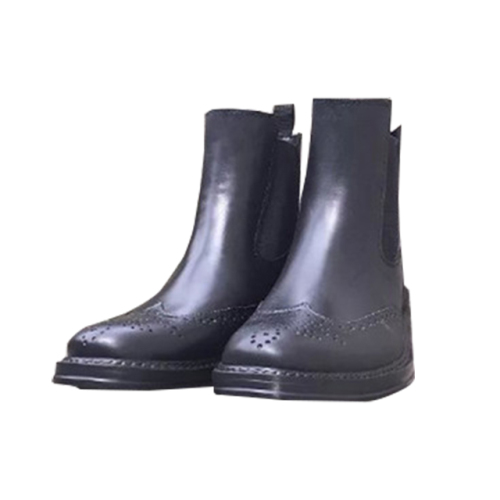 Men's Mid Height Cool PVC Boots Ankle Garden Shoes for European Market