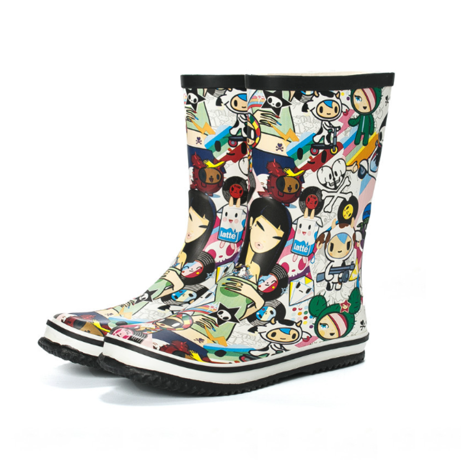 hot selling knee high neoprene rubber boots ladies sexy rubber boots