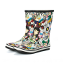 hot selling knee high neoprene rubber boots ladies sexy rubber boots