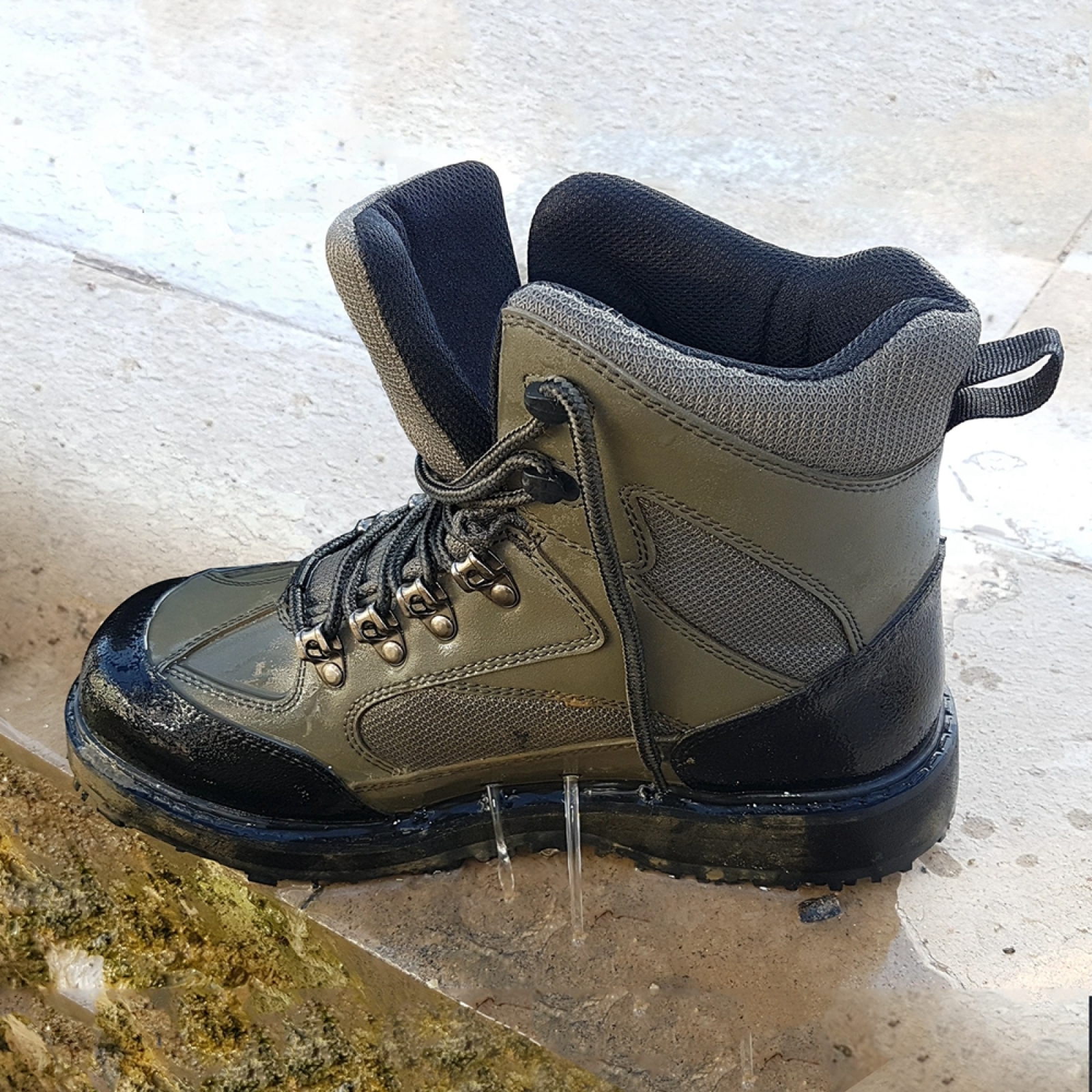 Fly Fishing Wading Shoes Rubber Sole Wader Boots No-slip Outdoor Water Waders Boots For Fishing Waders
