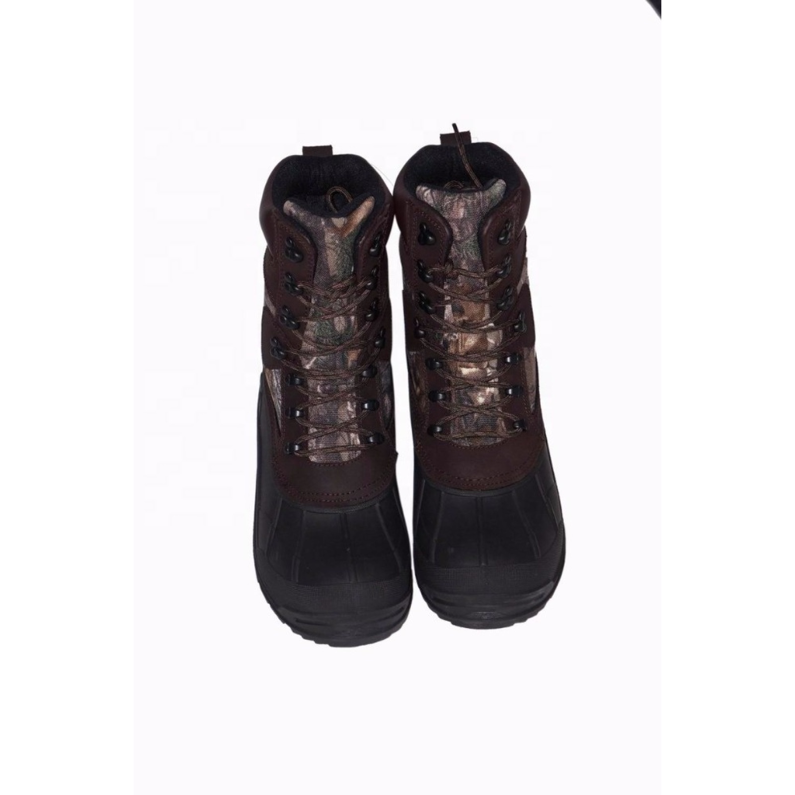 Men's Camouflage Insulated Waterproof Construction Synthetic  Rubber Sole Winter Snow Ski Boots