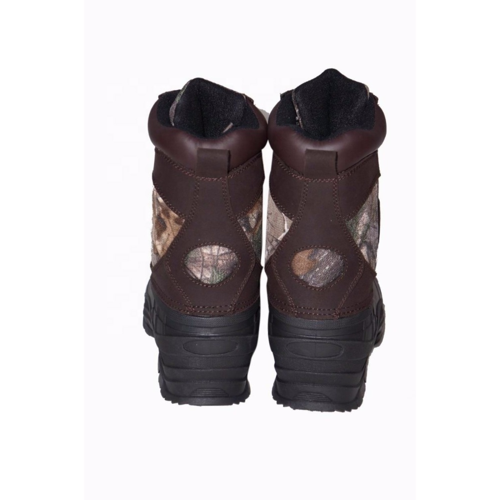 Men's Camouflage Insulated Waterproof Construction Synthetic  Rubber Sole Winter Snow Ski Boots