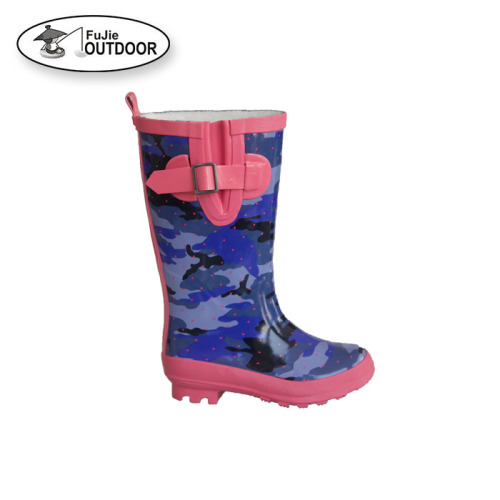 Latest Fashion Girl's Cute Waterproof Rubber Rain Boots