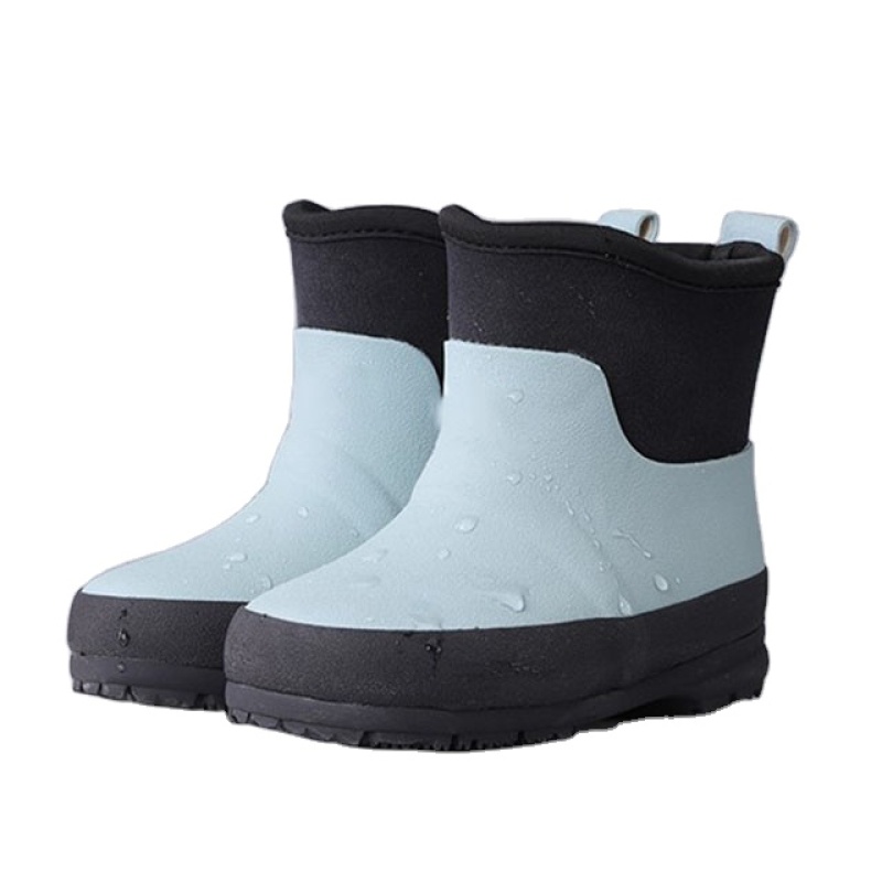 Wholesale Warm Wear Kids Neoprene Lining Chidren Waterproof Rain Boots  Winter  Wellies