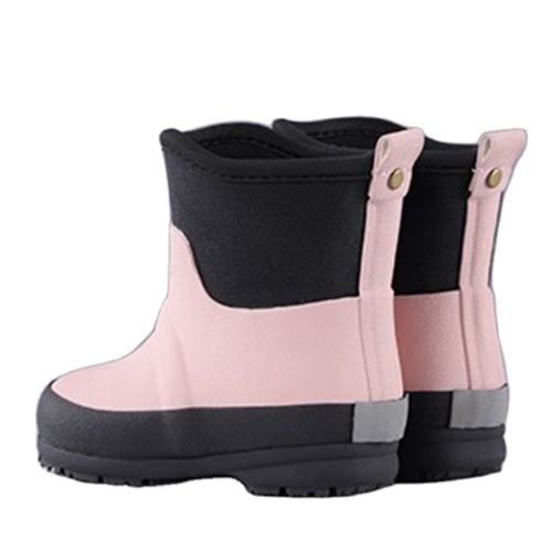 Wholesale Warm Wear Kids Neoprene Lining Chidren Waterproof Rain Boots  Winter  Wellies
