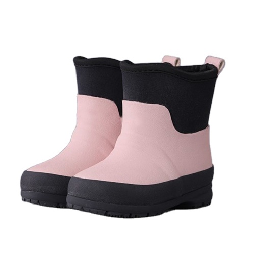 Wholesale Warm Wear Kids Neoprene Lining Chidren Waterproof Rain Boots  Winter  Wellies