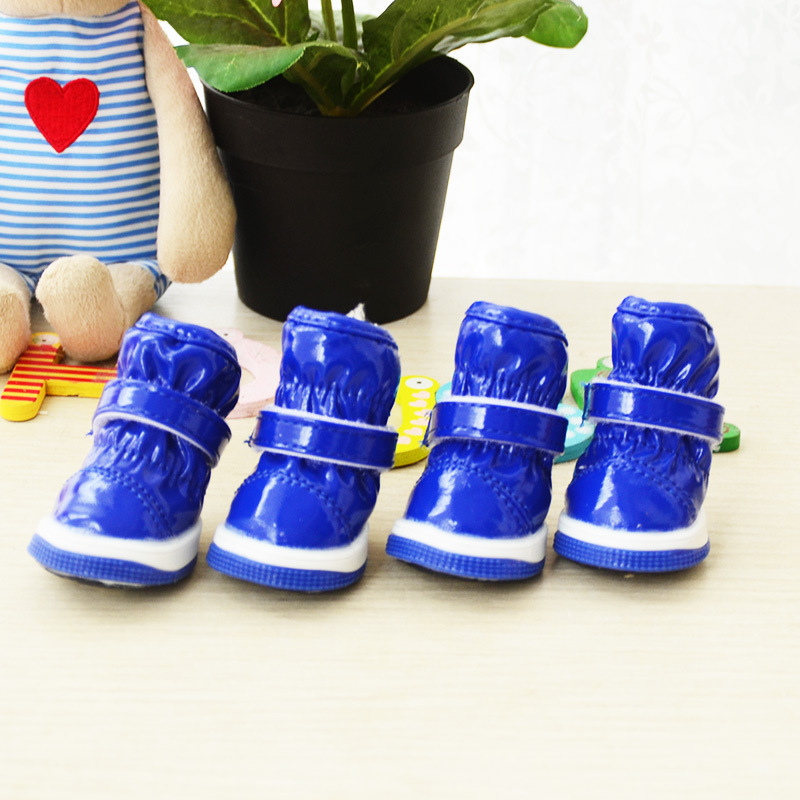 Wholesale New Style Autumn Winter  Puppy Waterproof  Shoes Pet Snow Boots Lamb Wool Cotton  Dog Shoes