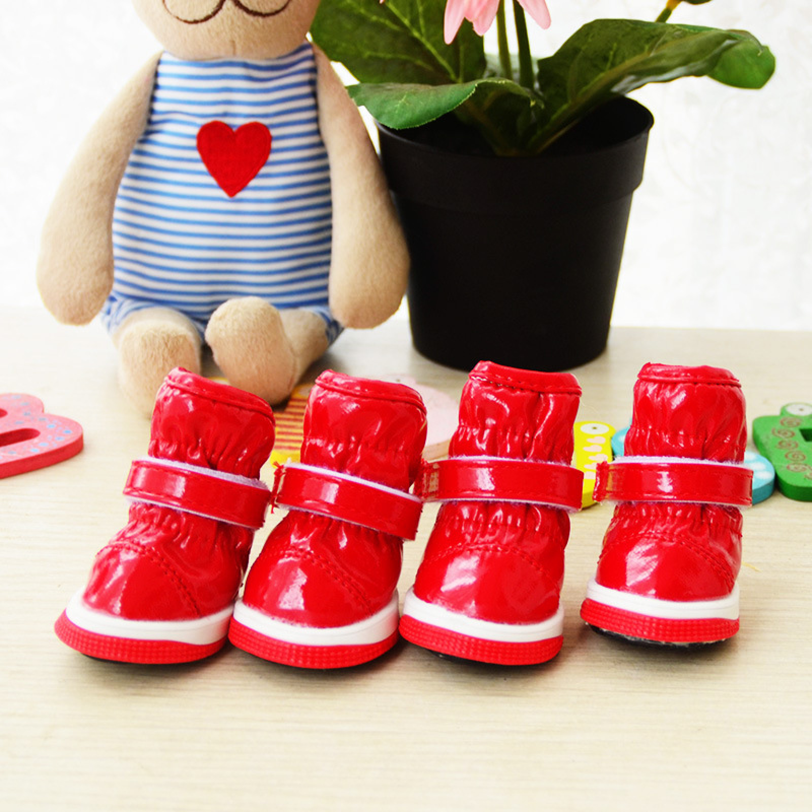 Wholesale New Style Autumn Winter  Puppy Waterproof  Shoes Pet Snow Boots Lamb Wool Cotton  Dog Shoes