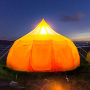 5M Morden Luxury Mongolian Tent Sunshade Family Tent Waterproof Camping Bell Tent For Wholesale