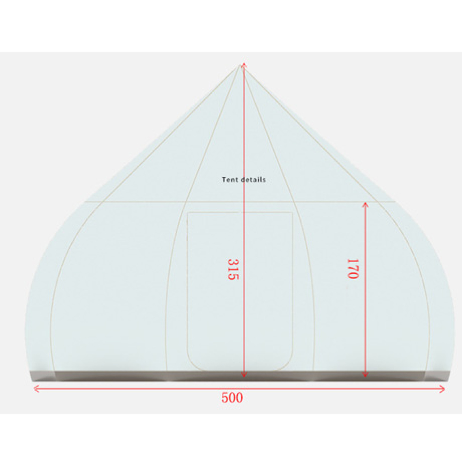 5M Morden Luxury Mongolian Tent Sunshade Family Tent Waterproof Camping Bell Tent For Wholesale