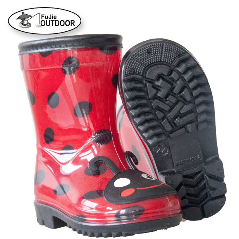 Children Cute Customized Print PVC Rain Boots