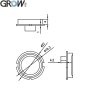 GROW K220+R502-A DC10-24V Two Relay Output With Administrator/User Fingerprint Access Control Board 0.5s-60s-Normally Open Relay