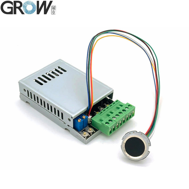 GROW K220+R502-A DC10-24V Two Relay Output With Administrator/User Fingerprint Access Control Board 0.5s-60s-Normally Open Relay