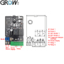 GROW K220+R502-A DC10-24V Two Relay Output With Administrator/User Fingerprint Access Control Board 0.5s-60s-Normally Open Relay