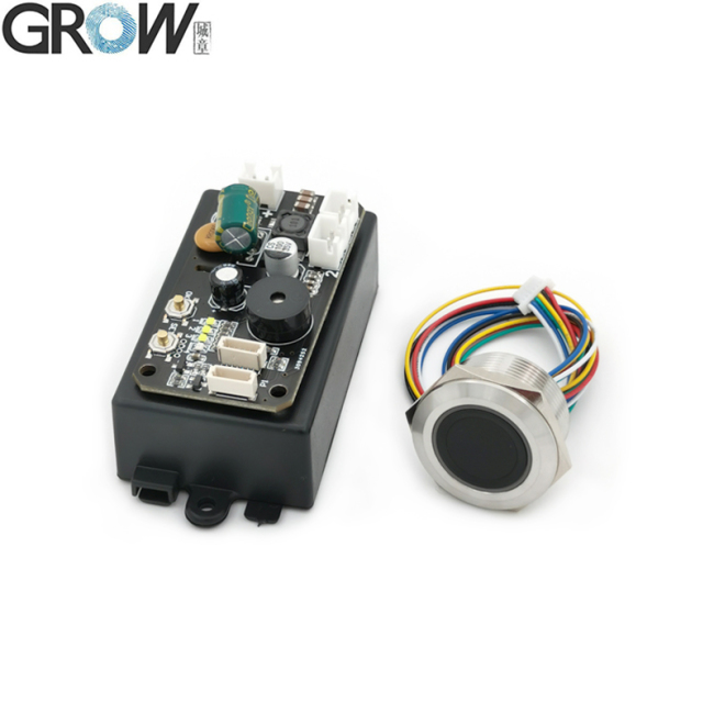 GROW KS220-L+R558 DC30-75V Fingerprint Control Board 2 Relay Output With Self-locking/Ignition/Jog Mode