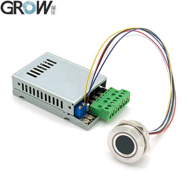 GROW K220+R503 DC10-24V Two Relay Output With Administrator/User Fingerprint Access Control Board 0.5s-60s-Normally Open Relay