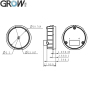 GROW GM60-S Ring Indicator Light Can Controlled Small Round UART Interface 1D/2D Bar Code QR Code Barcode Reader Module