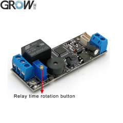 GROW K202+R502-A DC12V Low Power Consumption Fingerprint Access Control Board+R502-A Small Ring LED Fingerprint Module