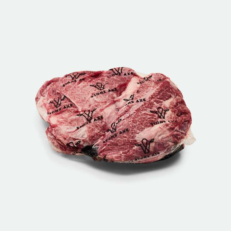 Fullblood Wagyu Beef Cheeks Marbling Score 9+ Stone Axe - 2 Pieces