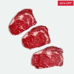 Beef Scotch Fillet Steak Marbling Score 1-2 Superior Angus O'Connor - 3 Pack