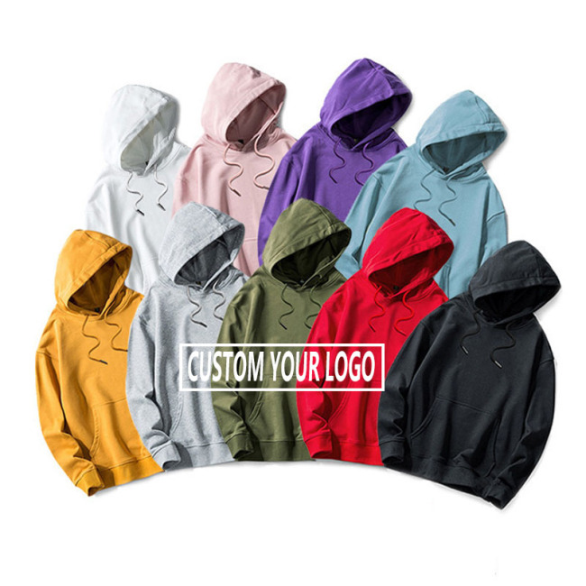 100% cotton solid color pullover sweater for men