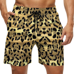 Summer polyester sublimation printed graphic two-way stretch mesh shorts