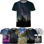 High quality export fashion 3D digital printing large size men's cotton t-shirt