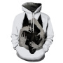 New 3D Animal Print Plus Size Men's Hoodie