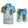 3D Printed Men's Beach Shirt Suit Casual Street Style