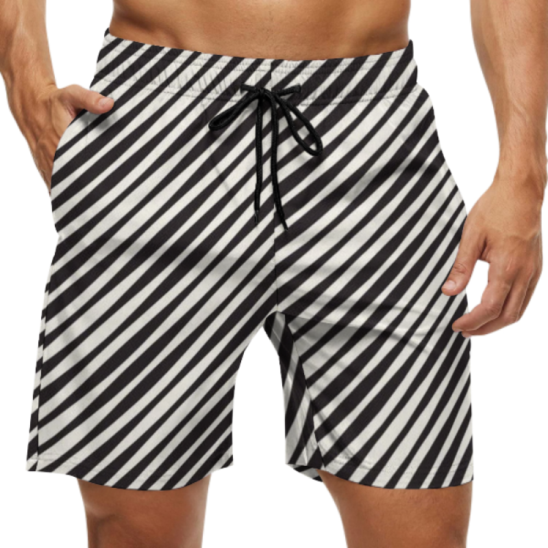Sublimation Printed Men's Swim Surf Beach Shorts