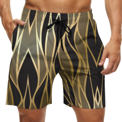 Sublimation Printed Men's Swim Surf Beach Shorts
