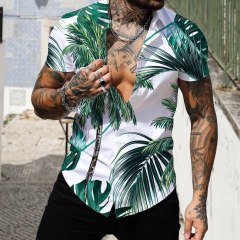 New Fashion Blouse Printing Summer Hawaiian Beach Shirts