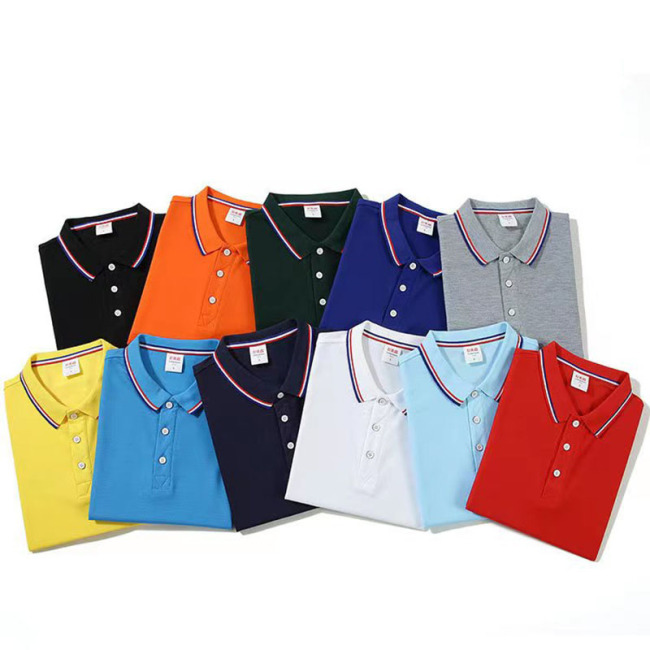 Men's Logo Print Embroidered Cotton Casual Golf Polo Shirt