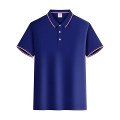 Men's Logo Print Embroidered Cotton Casual Golf Polo Shirt